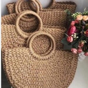 کیف رافیا گرد سایز کوچک